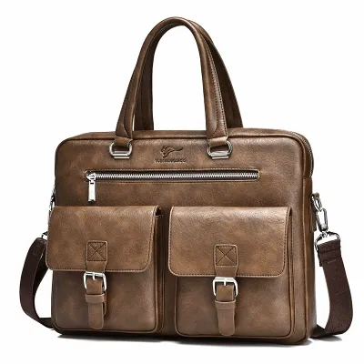Horizontal Leather Office Bag